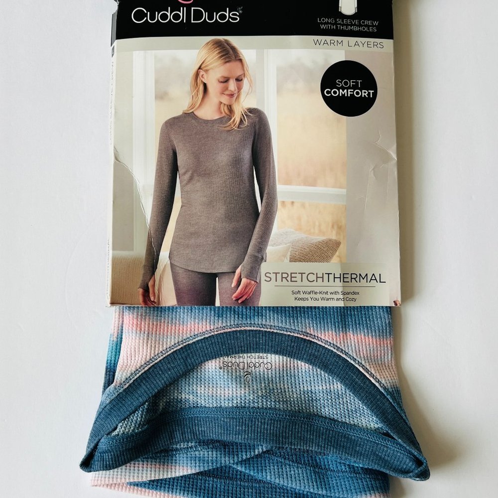 CUDDL DUDS Women's Long Sleeve Crew Size L NIP